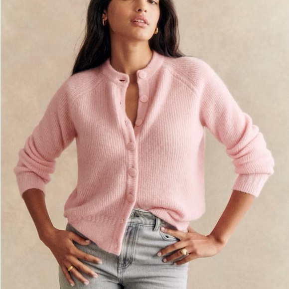Sezane Pink Othello Cardigan - Picture 10 of 10